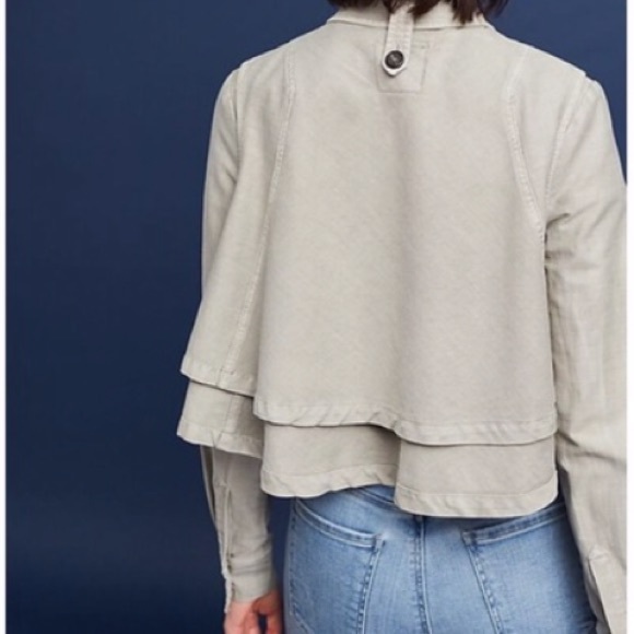 Anthropologie “Handkerchief” Cropped Jacket - Picture 2 of 4